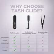 Tash Hair Glide Cordless Hair Straightener Brush - Noir (1 Pcs)