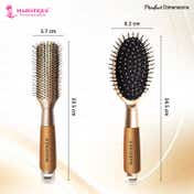 Majestique Golden Antistatic Hair Brush Set (2 pcs)