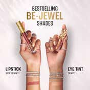 Lakme Bejewel Festive Trio  Liquid Lip - Nude Sparkle Eye Tint - Quartz and Setting Spray (4 pcs)