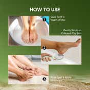 VEGA 3 in 1 Pedicure Tool- Foot Scrubber Pumice Stone and Black Emery for Home Foot Care (PD-20)
