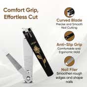 Vega Large Nail Clipper 1 Piece with Anti-Slip Grip for Men & Women (LNC-03)