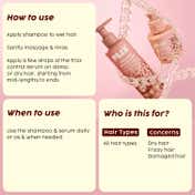 Plix Flaxseed Shampoo & Hair Serum Frizz Control & Hair Smoothening Duo (2 pcs)