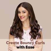 Vega Ease Curl Hair Curler for Women 25mm Barrel Hair Curling Iron, for Bouncy Curls & Waves (VHCH-02)