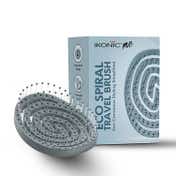 Ikonic Me Eco Spiral Travel Brush IKM-2109 - Powder Blue