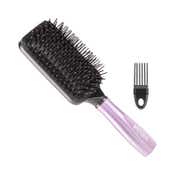Vega Paddle Hair Brush with Cleaning Comb for Men & Women (E18-PB)
