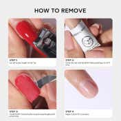 BLUESKY Soft Gel Tips Kit with Strong Adhesive - Stiletto Nails (3 pcs)
