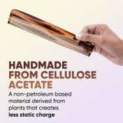 Vega Handcrafted Graduated Dressing Comb Made with Cellulose Acetate (HMC-32D)