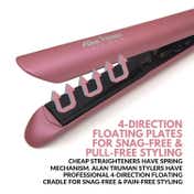 Alan Truman Soft Pink Tourmaline Ceramic Straightener AT-104 (1 pc)
