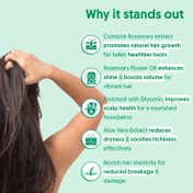 Aravi Organic Rosemary Water Spray For Promotes Healthy Boosts Growth and Thicker Hair (100 ml)