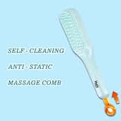 Ktein Self-Cleaning Anti-Static Hair Brush with Retractable Rotary Lift Comb