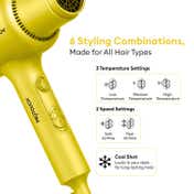 Protouch AirZ 3-in-1 Power Hair Dryer- Yellow