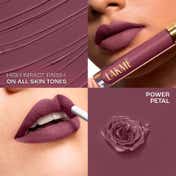 Lakme Rouge Bloom Matte Liquid Lipstick - Power Petal 304 (3.5 ml)