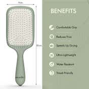 Ikonic Me Paddle Brush IKM-3016 - Jade Green