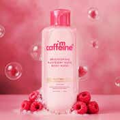 mCaffeine Brightening Body Wash 5% Niacinamide & Raspberry Boosts Glow, 5% Glycerine (300 ml)