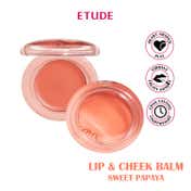 Etude Fruity Lip & Cheek Blur Balm - 02 Sweet Papaya (2.3 g)