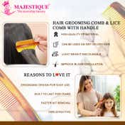 Majestique Hair Grooming & Lice Comb Set (2 pcs)