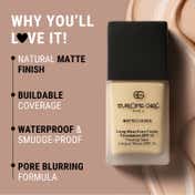 Europe Girl Long-Wear Matte Cover Foundation With SPF 15 - 160 (40 ml)