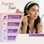 Vega Facial Headband for Women for Make-up, Shower, Facials, Spa (FB-01)