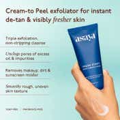 Asaya Fresh Start Smoothening Scrub AHA BHA Face and Body Exfoliator for Instant Glow (70 g)