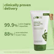 Plum Green Tea Pore Cleansing Gel Face Wash with Glycolic Acid Fights Acne & Oil Clear Skin (150 ml)