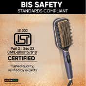 Vega Litstyle L1 Hair Straightener Brush with Up to 12 Hrs Straightening Effect (VHSB-06)