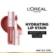 L'Oreal Paris Hyaluron Tint Lip Stain Serum 12H Weightless Color - 640 Tea Time (5 ml)