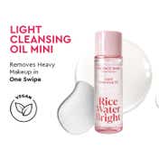 The Face Shop Rice Water Bright Light Cleansing Oil – Korean Makeup Remover & Oil Cleanser for Glowing Skin (55 ml)