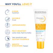 Bioderma Photoderm Crème SPF 50+ PA++++ Hydrating Sunscreen for Normal to Dry Skin,In Vivo Tested (40ml)