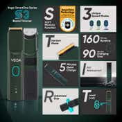 Vega SmartOne S3 Beard Trimmer for Men with IPX7 Waterproof USB Type C, 160 mins Runtime (VHTH-36)