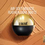 Lakme Xtraordin-airy Mattereal Mousse Foundation Matte Finish Has SPF8 - 03 Golden Sand (25 g)