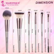 Majestique Professional Face and Eye Makeup Brush Set (6 pcs)