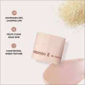 The Face Shop Vitamin E Korean Soothing Rice Lip Mask with Shea Butter for Soft, Hydrated Lips (5 g)