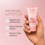 The Face Shop OG Glow Cleanse Kit with Rice Water Cleanser Headband and Pouch (3 pcs)