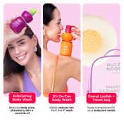 Foxtale Hula Hoop Silk Skin Kit Exfoliating Body Wash + Exfoliating Body Scrub (4 pcs)