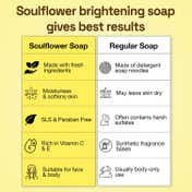 Soulflower Shining Sandalwood Soap for Protection & Tan Removal (100 g)