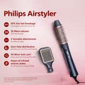 Philips 2-in-1 Airstyler 3X Volume 50% Less Hair Breakage 1000W BHA531-10