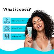 Arata Curl Cream For Curly Frizzy and Dry Hair Moisturises and Hydrates Curls (50 ml)