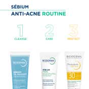 Bioderma Sebium Gel Moussant Acne Defence Cleanser For Oily Acne Prone Skin (45ml)