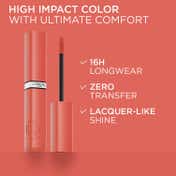 L'Oreal Paris Infallible Laque Resistance Liquid Lipstick - 614 Coral Amour (4 ml)