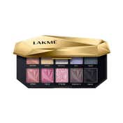 Lakme Be-Jewel Multichrome Eyeshadow Palette, 10 Shimmery Shades - Midnight Metals (12 g)