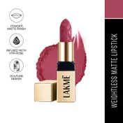 Lakme Rouge Bloom Powder Matte Bullet - Pink Poppy (4 g)