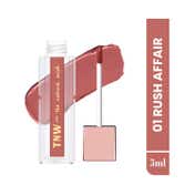 TNW The Natural Wash Comfy Matte Liquid Lipstick, Weightless & Hydrating, Red Clay - 01 Rush Affair (3 ml)