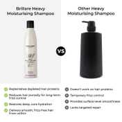 Brillare Heavy Moisturising Shampoo for Dry Frizzy Hair (300 ml)