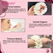 Majestique Scented Artificial Jasmine Mogra Gajra Phool Scrunchies