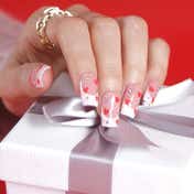 BLUESKY Queen Of Hearts Gel Top Coat with Red Heart Pieces (10 ml)