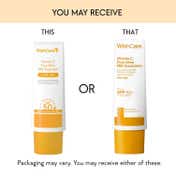 WishCare Vitamin C Pure Glow Brightening Sunscreen for Dry Skin - SPF50 PA++++In-Vivo Tested (50 ml)
