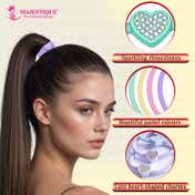Majestique Pastel Hair Tie Rubber Bands with Charms (10 pcs)