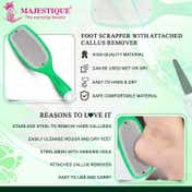 Majestique Foot Scraper with Attached Callus Remover
