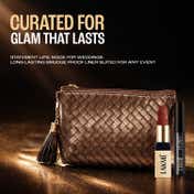 Lakme Wedding Guest Glam Kit Bullet Lipstick - Brick Bloom Precision Eyeliner - Black (3 pcs)