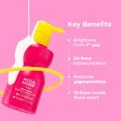 Hula Hoop Exfoliating Body Scrub + Exfoliating Body Wash + Brightening Body Lotion by Foxtale Combo